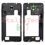CORNICE CENTRALE per Samsung n9005 Galaxy NOTE 3 NERO middle plate FRAME cover