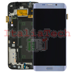 DISPLAY LCD ORIGINALE Samsung G928F Galaxy S6 Edge Plus SILVER vetrino touch vetro schermo