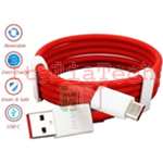 ONEPLUS CAVO DATI RICARICA ORIGINALE USB TYPE-C DASH FLAT RED PER ONEPLUS 3 3T 5