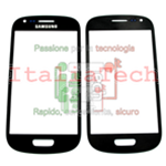 VETRINO touchscreen per Samsung i8190 touch screen nero VETRO Galaxy S3 mini