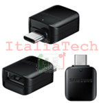 ADATTATORE ORIGINALE SAMSUNG OTG USB-C TYPE C al connettore USB Nero GH98-41288A