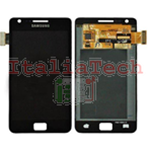 DISPLAY ORIGINALE per SAMSUNG GT i9100 GALAXY S2 LCD VETRINO NERO TOUCH SCREEN