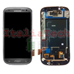 DISPLAY LCD COMPLETO FLAT ORIGINALE PER SAMSUNG GALAXY S3 I9300 GRIGIO