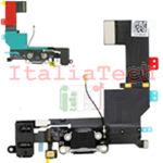 CONNETTORE di carica ricarica completo di flat audio per iPhone 5s bianco dock microfono