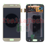 DISPLAY LCD ORIGINALE Samsung G920F Galaxy S6 GOLD ORO vetrino touch vetro schermo