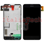 DISPLAY LCD COMPLETO PER NOKIA LUMIA 630 635 FRAME TOUCHSCREEN schermo touch screen