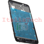 TELAIO CENTRALE per Samsung n7000 Galaxy Note metal silver plate MIDDLE FRAME nero