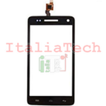 VETRO TOUCHSCREEN per Wiko Rainbow vetrino touch screen NERO con adesivo 3G 4G