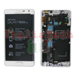 DISPLAY LCD ORIGINALE Samsung N915F Note EDGE BIANCO touch vetro schermo completo