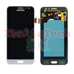 DISPLAY LCD ORIGINALE Samsung SM-J320FN Galaxy J3 2016 BIANCO vetrino touch vetro schermo