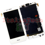 DISPLAY TOUCH LCD COMPLETO per Asus Padfone 2 II A68 schermo vetro BIANCO vetrino touch frame