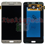 DISPLAY LCD ORIGINALE Samsung J710 Galaxy J7 2016 GOLD ORO vetrino touch vetro schermo