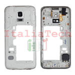 CORNICE CENTRALE per Samsung G903F Galaxy S5 NEO middle plate FRAME TASTO ON OFF VOLUME cover