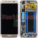DISPLAY LCD ORIGINALE Samsung G935F Galaxy S7 EDGE GOLD oro vetrino touch vetro schermo