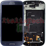 DISPLAY LCD COMPLETO FLAT PER SAMSUNG GALAXY S3 I9300 BLU HQ