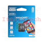 MICROSD 8GB C4 CON ADATTATORE GOODRAM M40A-0080R11