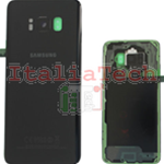 SCOCCA posteriore ORIGINALE per Samsung Galaxy S8 G955 Galaxy S8+ Plus nero back cover copri batteria 