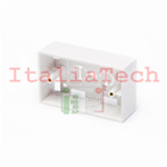 BOX IN PLASTICA MOD. 503 PER PLACCHE COL. BIANCO, 4,8CM