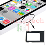 CARRELLO PORTA SIM per iPhone 5C tray carrellino scheda nano vano lettore BIANCO