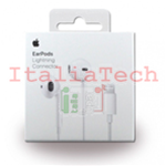 AURICOLARI CON MICROFONO APPLE EARPODS CON CONNETTORE LIGHTNING E TELECOMANDO - PRODOTTO ORIGINALE APPLE