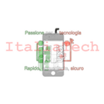 VETRO TOUCHSCREEN per display iphone 4s bianco touch screen frame schermo lcd