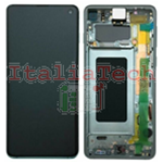 DISPLAY LCD ORIGINALE Samsung G973F Galaxy S10 VERDE vetrino touch vetro schermo