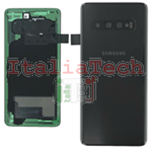 SCOCCA posteriore per Samsung Galaxy S10 G973F NERO back cover copri batteria 