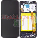 DISPLAY LCD ORIGINALE Samsung A202 Galaxy A20e NERO vetrino touch vetro schermo