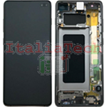 DISPLAY LCD ORIGINALE Samsung G975F Galaxy S10+ PLUS NERO vetrino touch vetro schermo