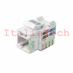 FRUTTO KEYSTON RJ45 UTP CAT6, COLORE BIANCO