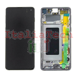 DISPLAY LCD ORIGINALE Samsung G770F Galaxy S10 Lite NERO vetrino touch vetro schermo