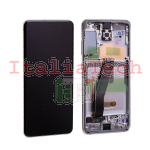 DISPLAY LCD ORIGINALE Samsung G980 G981 Galaxy S20 BIANCO vetrino touch vetro schermo