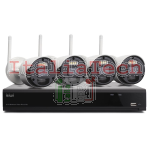 KIT WIRELESS ISIWI CONNECT4 ISW-K1N8BF2MP-4 - NVR 8 CANALI + 4 TELECAMERE IP 1080P WIRELESS CON FUNZIONE PIR