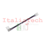 CONNETTORE FLESSIBILE PER STRISCE LED MULTICOLORE RGB 5050 CLIP 4 PIN - SKU 3502