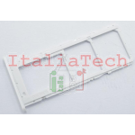 CARRELLO PORTA SIM per SAMSUNG A025 A02s tray carrellino scheda vano lettore BIANCO micro sd