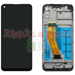 DISPLAY Samsung M115 Galaxy M11 NERO (Ori. Service Pack - Con frame)