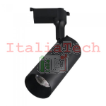 V-TAC PRO VT-418 TRACK LIGHT LED COB 18W CRI=90 COLORE NERO - BIANCO NATURALE - SKU 940