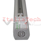 V-TAC BINARIO A 4 POLI IN ALLUMINIO TRACK LIGHT COLORE BIANCO LUNGHEZZA 1,5 METRI - SKU 9953