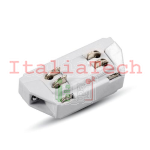 V-TAC CONNETTORE A 4 POLI COLORE BIANCO PER TRACK LIGHT - SKU 3655