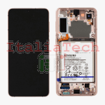 DISPLAY LCD ORIGINALE Samsung G991 Galaxy S21 PHANTOM VIOLET vetrino touch vetro schermo + Batteria