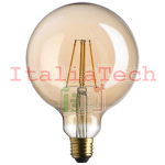 BOT LIGHTING LAMPADINA LED E27 7W GLOBO G125 FILAMENTO AMBRATA - MOD. WLD4008X2G