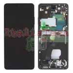 DISPLAY LCD ORIGINALE Samsung G998 Galaxy S21 Ultra PHANTOM BLACK nero vetrino touch vetro schermo