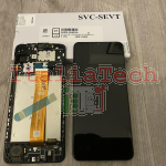 DISPLAY LCD ORIGINALE Samsung A127 Galaxy A12 2021 NERO vetrino touch vetro schermo