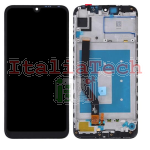 LCD DISPLAY + FRAME+TOUCH + COMPLETO PER HUAWEI Y7 2019 (DUB-LX1) / Y7 Pro 2019 (DUB-LX2) NERO touchscreen vetro