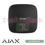 AJAX HUB2 (4G) - 37876.108.BL1 - CENTRALE ANTIFURTO WIRELESS LTE/3G/2G + ETHERNET FINO A 100 DISPOSITIVI - NERA