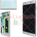 Display per Samsung N930F (Ori. Service Pack - Silver Titanium - Con frame)