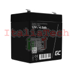 BATTERIA VRLA 12V 4.5AH GREEN CELL AGM44