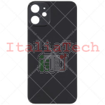 Vetro scocca posteriore per iPhone 12 mini (Compat. - Grado A - Nero)