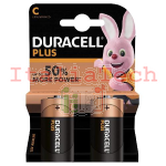 DURACELL - Batterie Alcaline Mezza Torcia Plus Power C LR14/MN1400 - 5000394019089 - 5000374141827 - PLUS-C