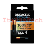 DURACELL - Batterie Alcaline Optimum AAA Ministilo LR3/MX2400 - 5000394158726 - OPTIMUM-AAA